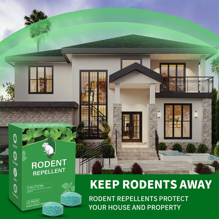 🌿 12-Pack Natural Peppermint Oil Rodent Repellent – Safe, Fresh & Easy to Use