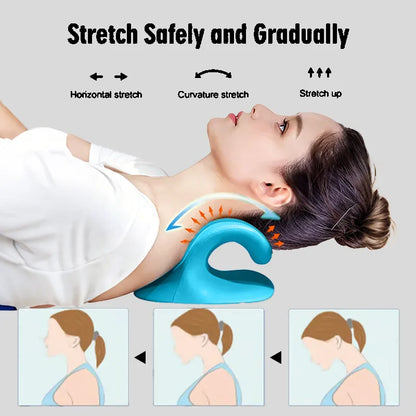 Ergonomic Neck Stretcher Pillow for Daily Neck & Shoulder Relaxation