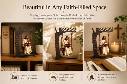 ✨ 50% OFF Today | Jesus Swing Hanging Ornament ✝️ Peaceful Christian Decor for Home & Gifts