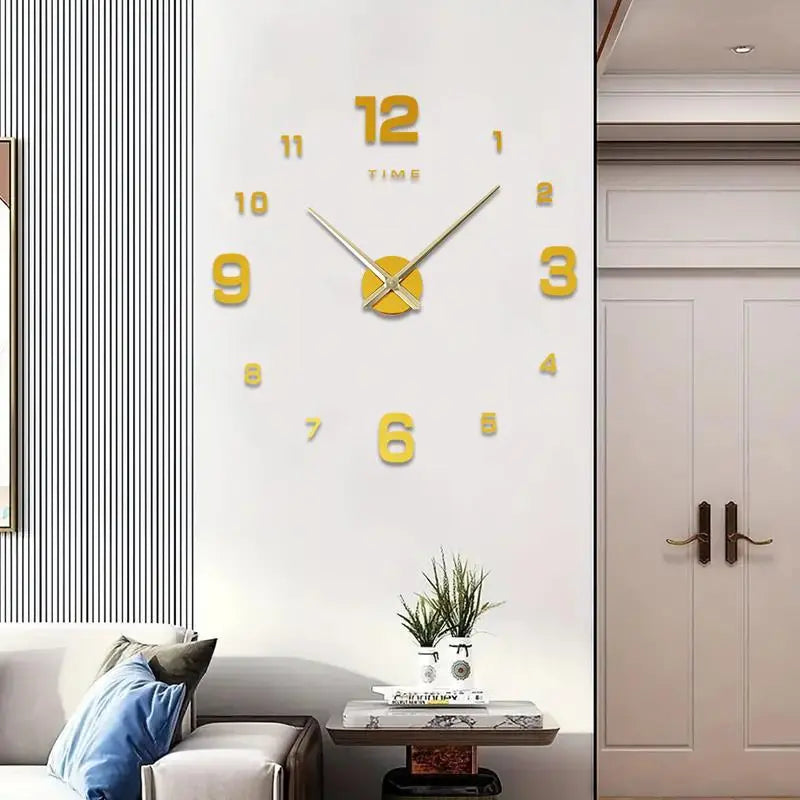 Creative DIY 3D Acrylic Digital Wall Clock
