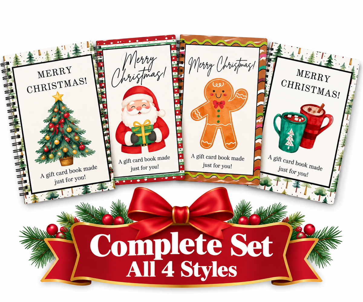🎄📚Christmas Gift Card Book 🎁Surprises On Every Page-Hardcover & Durability Line