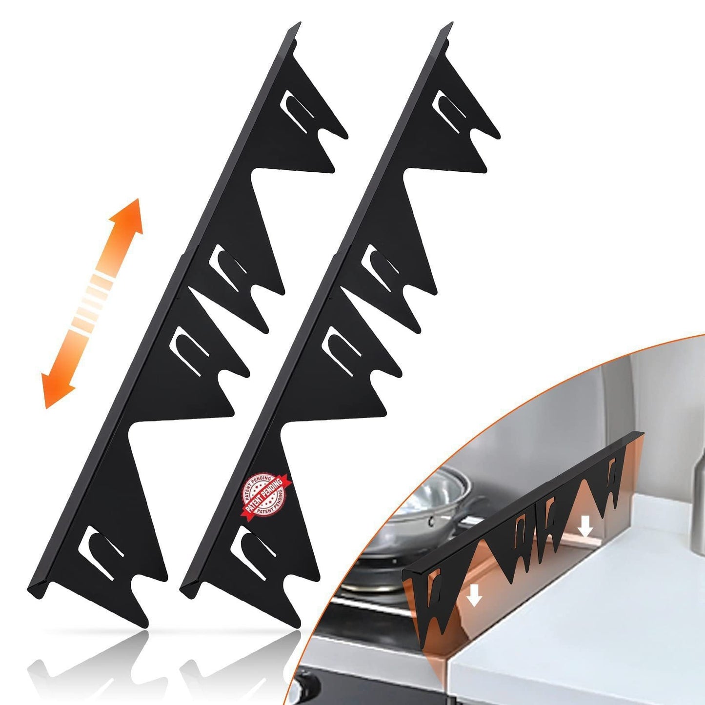 🔥 Hot Sale 49% OFF | Retractable Stainless Steel Stove Gap Covers 🍳 Keep Crumbs & Spills Out with Ease
