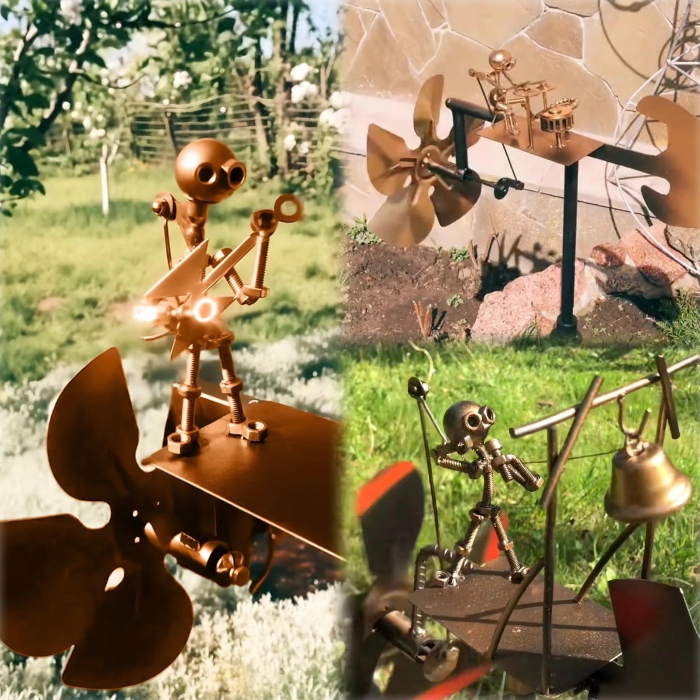 🔥Sale 50% OFF - Handmade Metal Rock Band Windmill