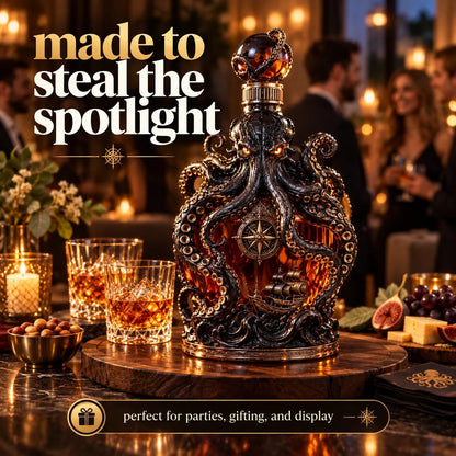 Dark Abyss Kraken Decanter – Sculpted Collector Bottle for Home Bar & Gifting(✨Buy 2 Free Shipping)