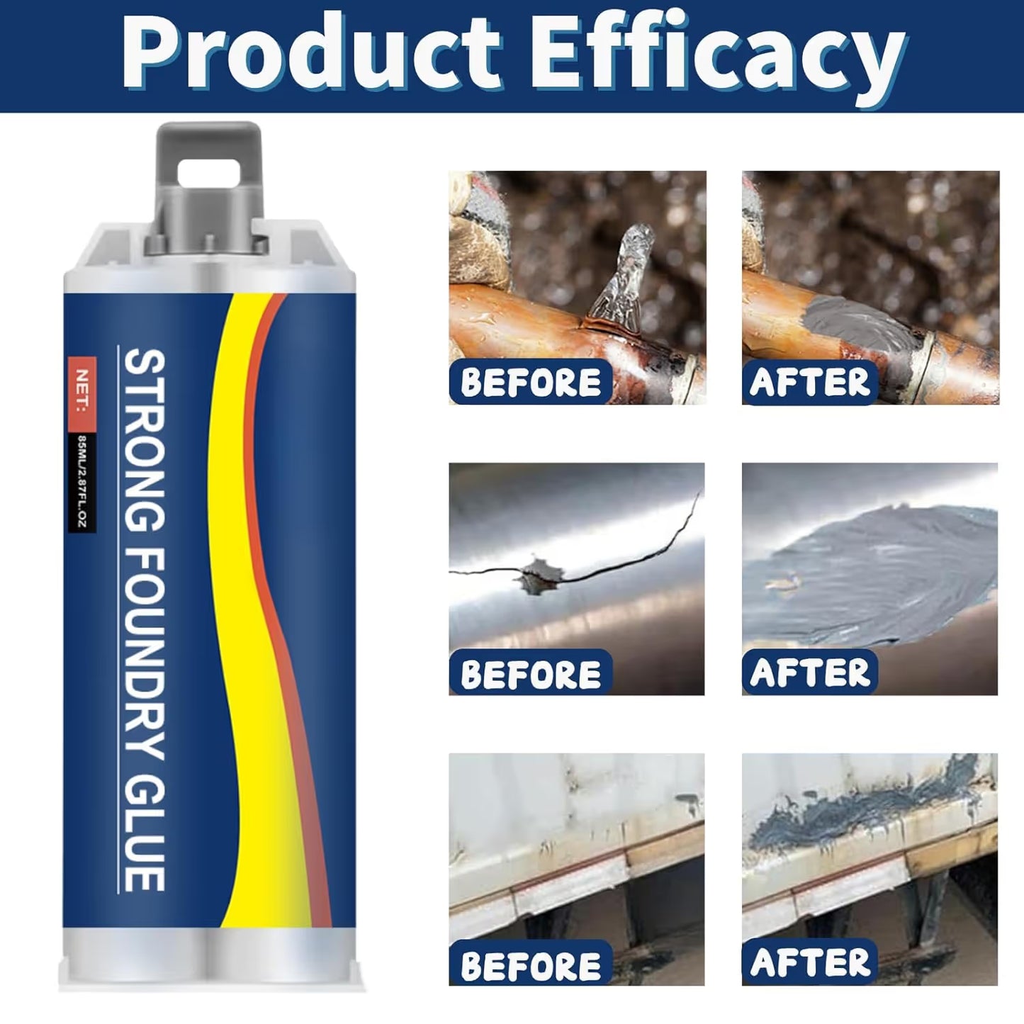 Waterproof & High-Temperature Resistant Metal Repair Adhesive
