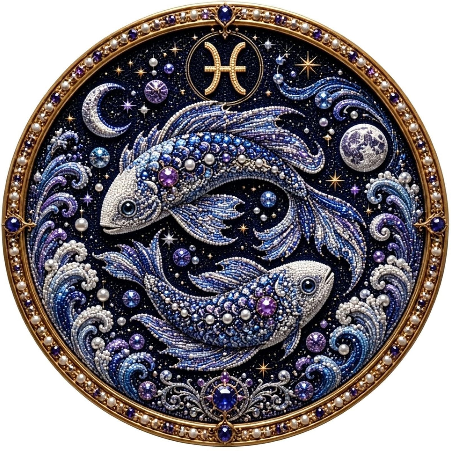 49% OFF – ✨ Premium 3D Pearl 12 Zodiac Signs Art Kit | Luxury Flocked Canvas with Scratch-Resistant Non-Fading Pearl Beads DIY Handmade Astrology Decor ♈🌙💎