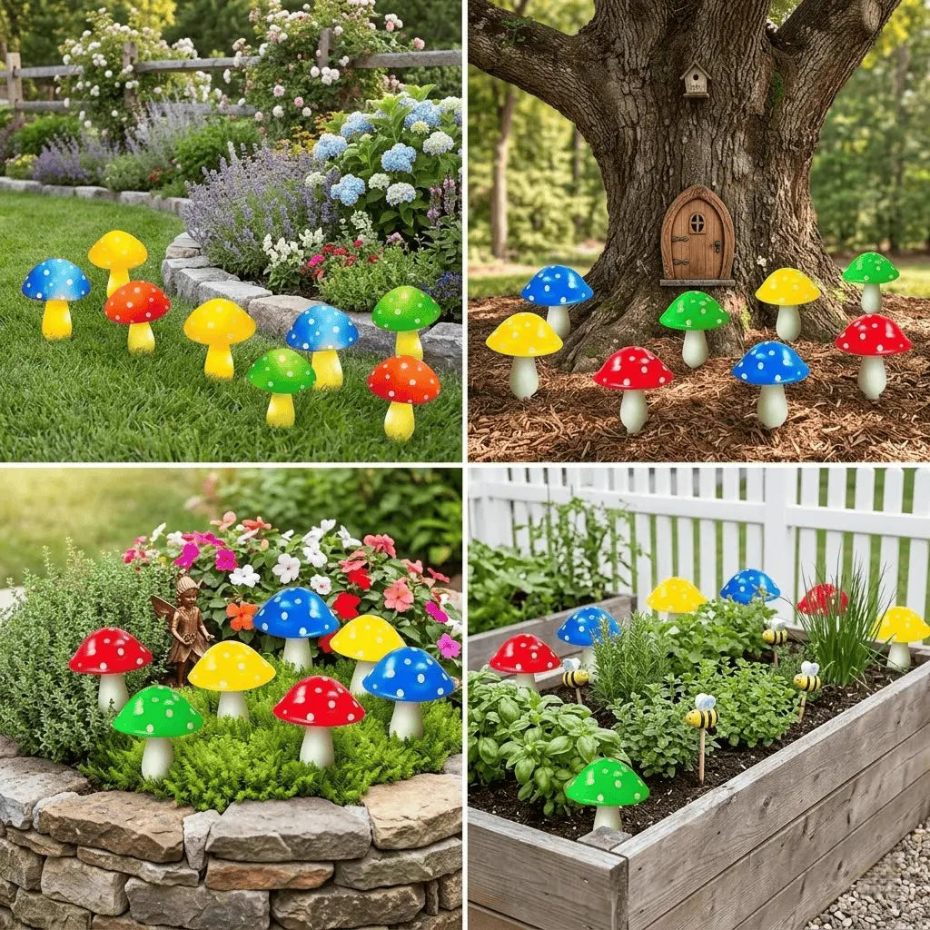 🍄Decorative Solar Mushroom Lights for Outdoor Pathway & Garden