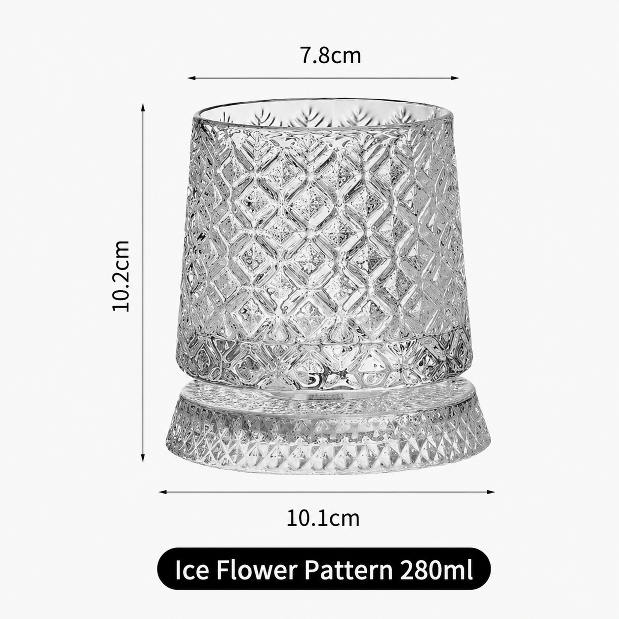 🥛💎360° Rotating Whiskey Glass Tumbler