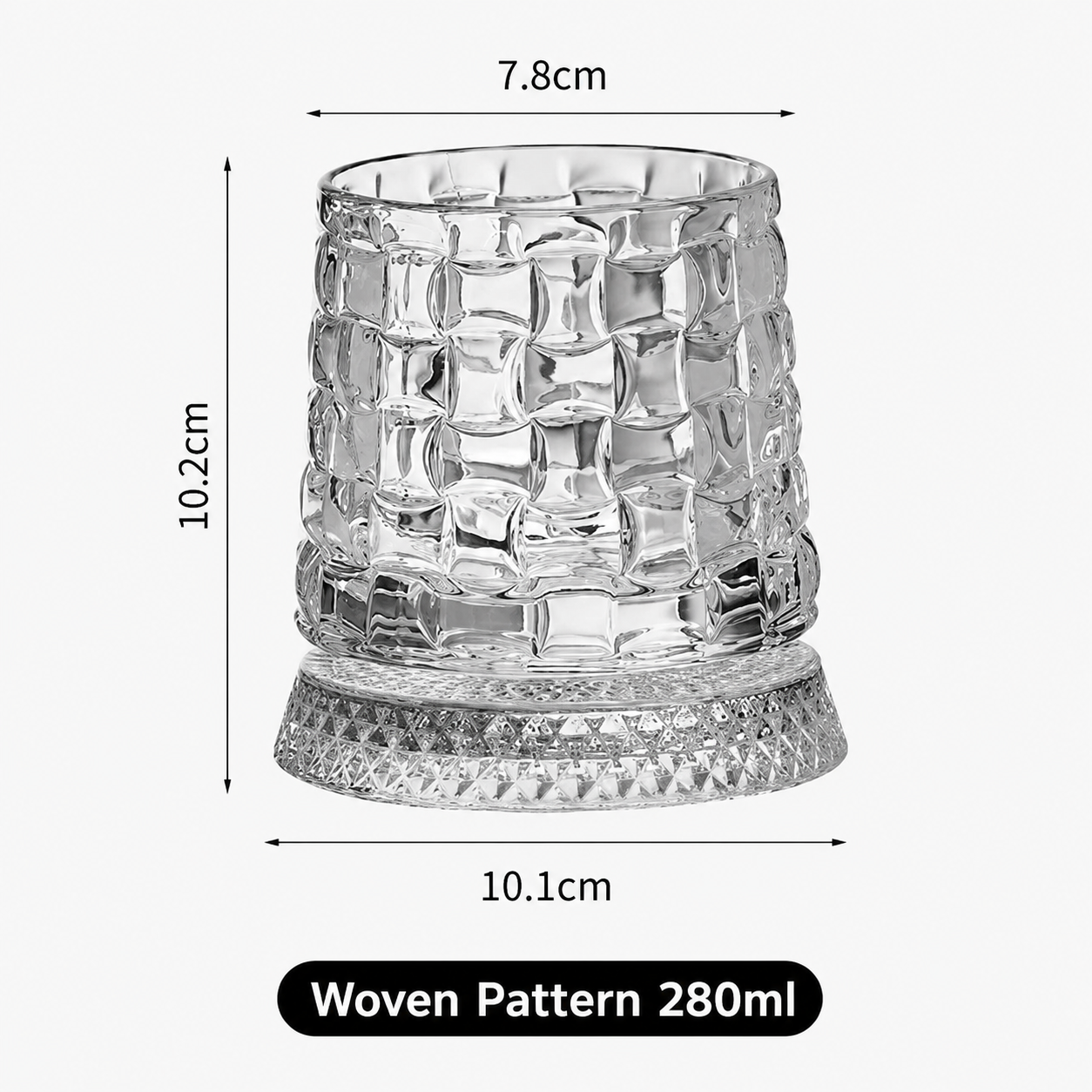 🥛💎360° Rotating Whiskey Glass Tumbler