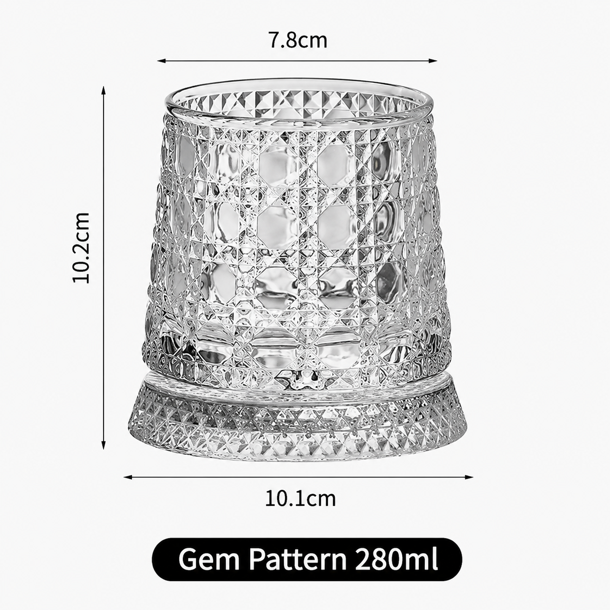 🥛💎360° Rotating Whiskey Glass Tumbler