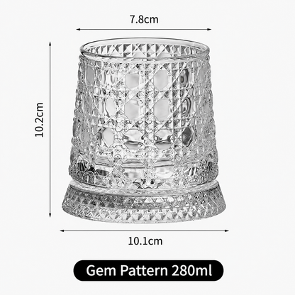 🥛💎360° Rotating Whiskey Glass Tumbler