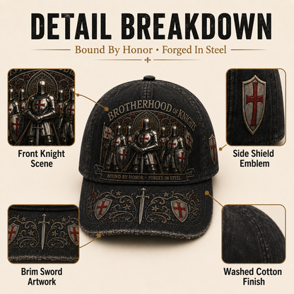 ⚔️ Brotherhood Of Knights Honor Cap 🎁 Free Honor Coin With Every Cap