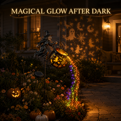 🎉 Halloween Early Bird Special Sale 49% OFF-🧙‍♀️Halloween Witch Cauldron Garden Light