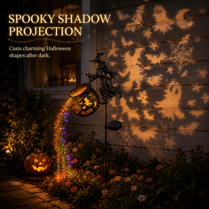 🎉 Halloween Early Bird Special Sale 49% OFF-🧙‍♀️Halloween Witch Cauldron Garden Light