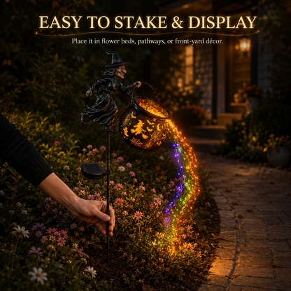 🎉 Halloween Early Bird Special Sale 49% OFF-🧙‍♀️Halloween Witch Cauldron Garden Light