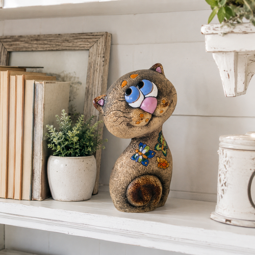 Last Day Sale⚡️Cute Hand-Painted Resin Cat Figurine