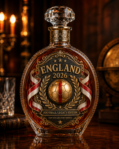 🔥 England 2026 Football Legacy Commemorative Whiskey Decanter & Glassware Collection