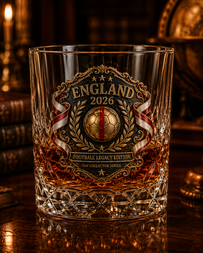 🔥 England 2026 Football Legacy Commemorative Whiskey Decanter & Glassware Collection