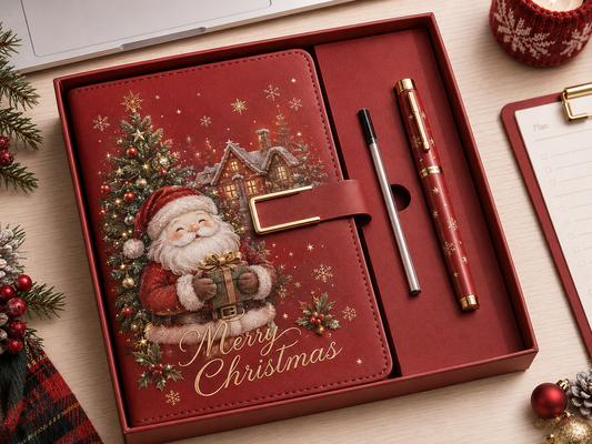 Festive Journal & Pen Gift Set – Halloween & Christmas Collection