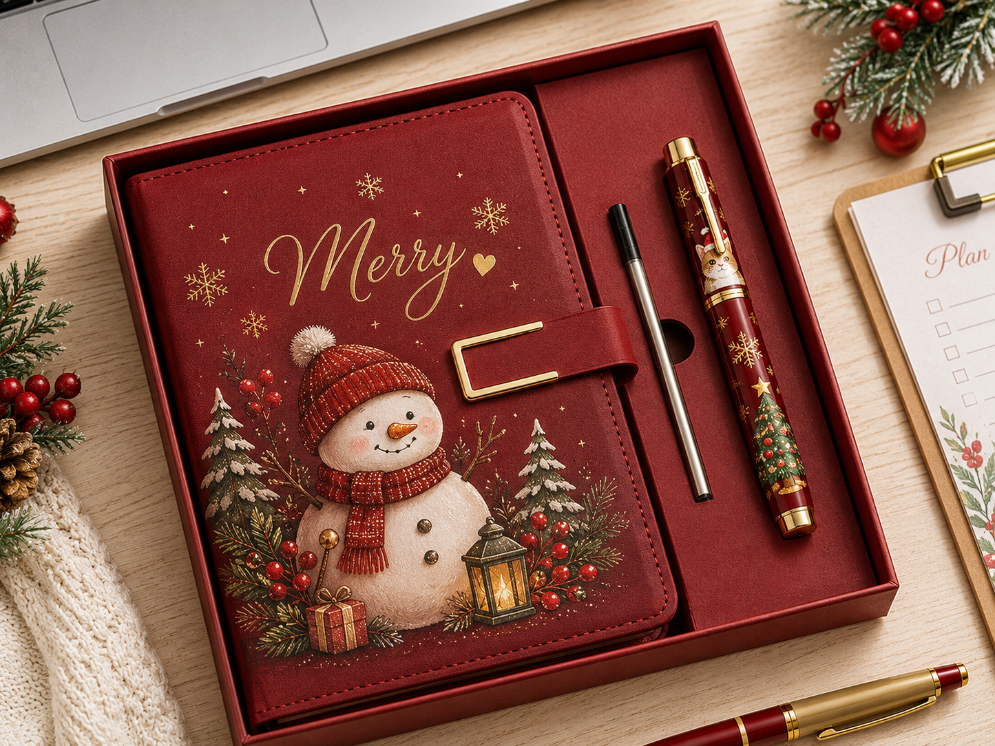 Festive Journal & Pen Gift Set – Halloween & Christmas Collection