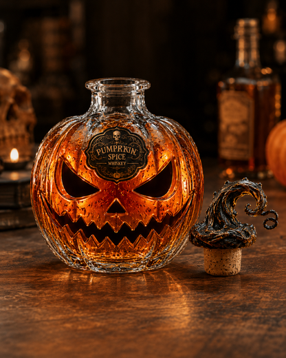 🎃 Pumpkin Spice Jack-O’-Lantern Whiskey Decanter