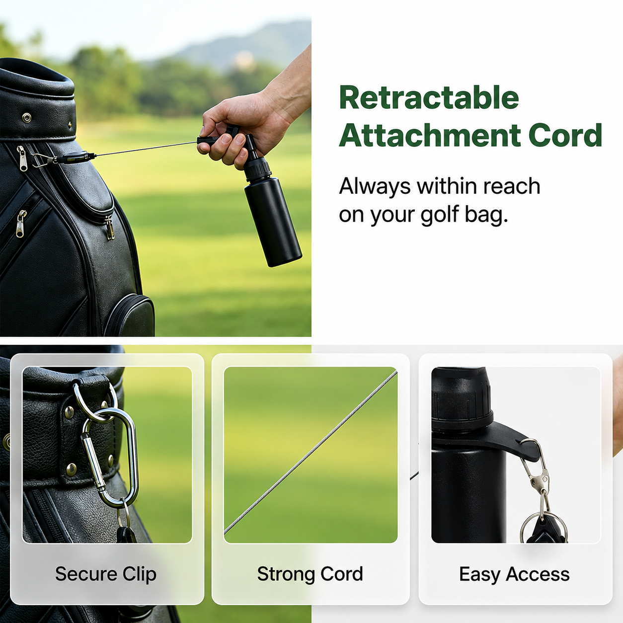 🔥 Hot Sale⛳ Golf Club Cleaning Kit — Brush, Spray Bottle & Microfiber Towel