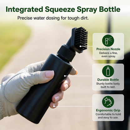 🔥 Hot Sale⛳ Golf Club Cleaning Kit — Brush, Spray Bottle & Microfiber Towel