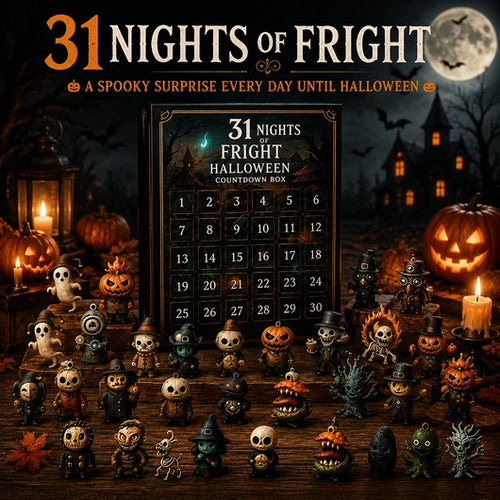 🎃31 Nights of Fright – Halloween Countdown Box with Figurines