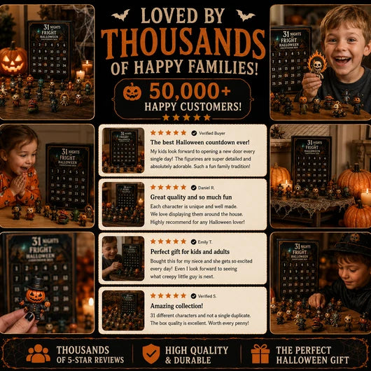 🎃31 Nights of Fright – Halloween Countdown Box with Figurines