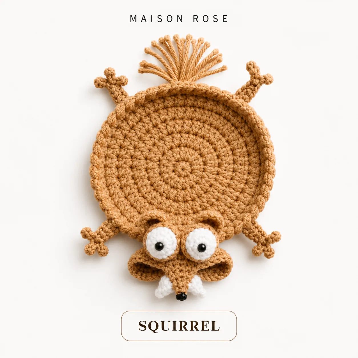 🧶 CozyCritters | 🐾 Hand-Crocheted Animal Coasters for a Touch of Cozy Charm