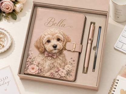 Personalized Pet Journal & Creative Stencil Gift Set