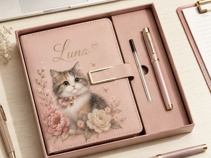 Personalized Pet Journal & Creative Stencil Gift Set