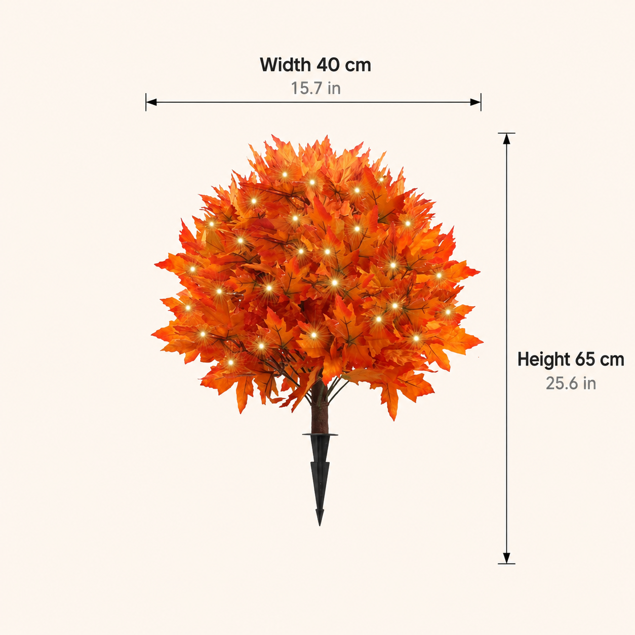 Light-Up Autumn Maple Tree – LED Fall Tree Ornament