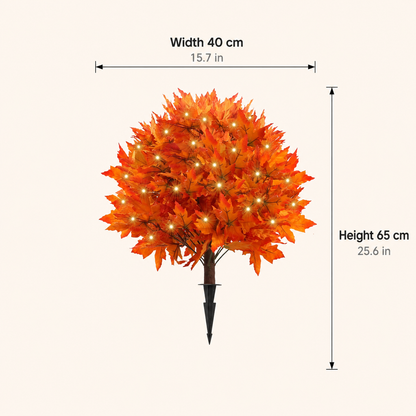 Light-Up Autumn Maple Tree – LED Fall Tree Ornament