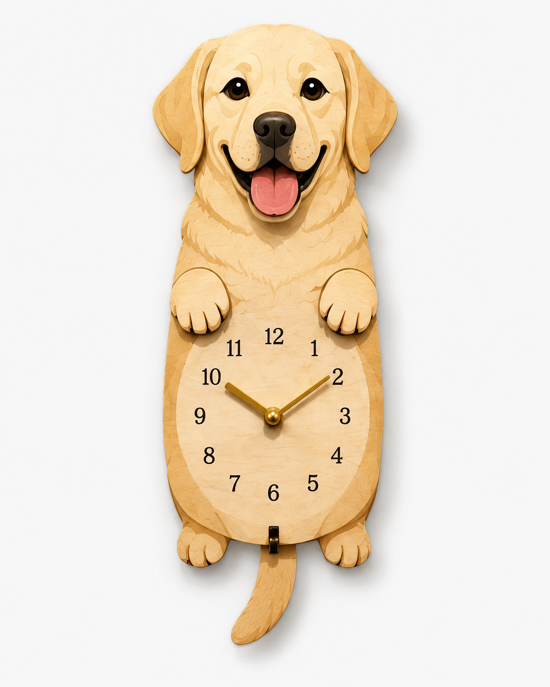 🔥Last Day 50% OFF – Swing Tail Dachshund Wooden Wall Clock 🐶