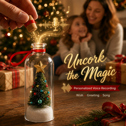 ⏰Hot Sale 50% Off - Recordable Christmas Tree Message in a Bottle