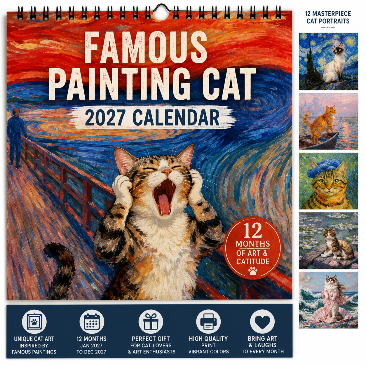 🍺🐱Drunk Cats 2027 Calendar
