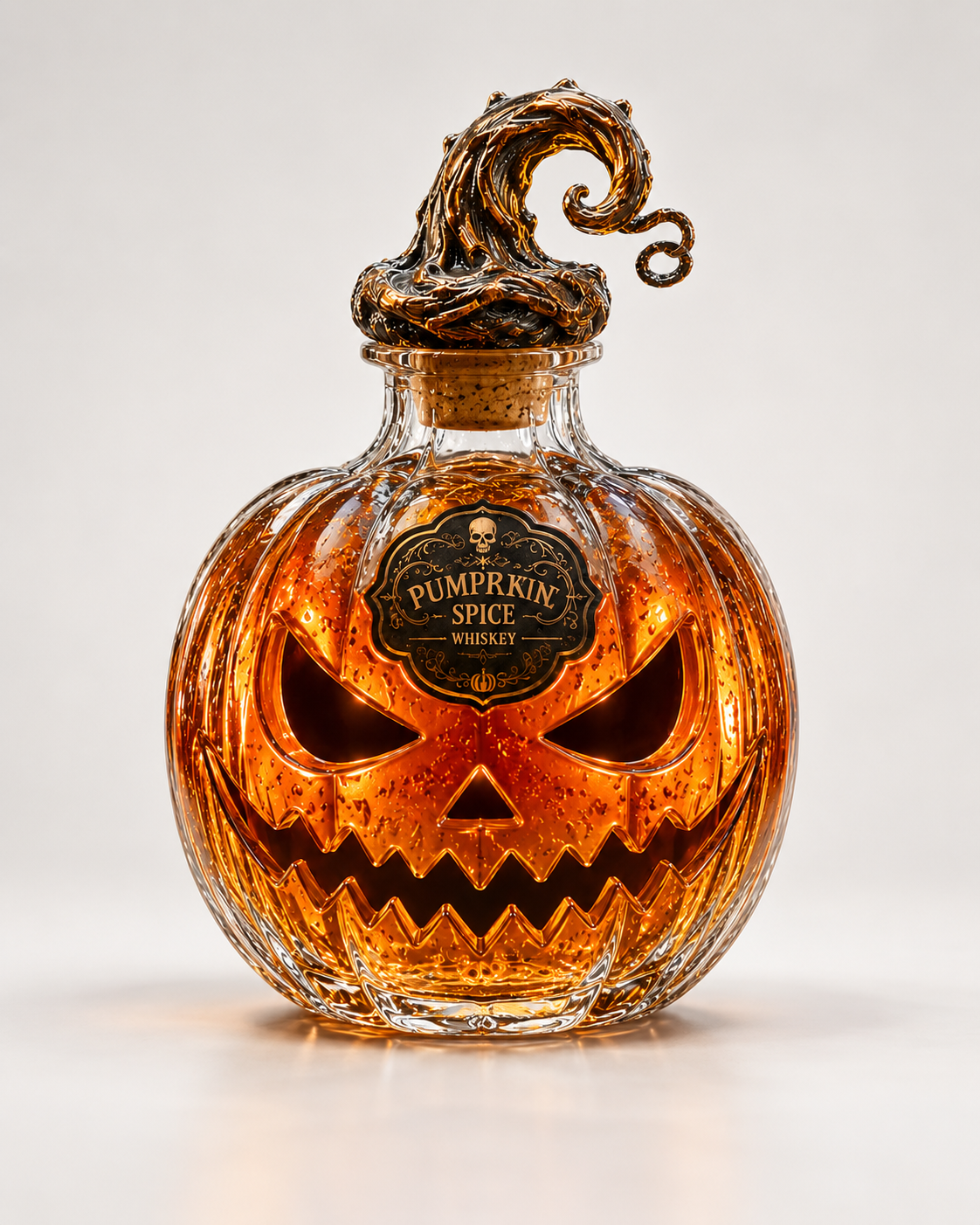 🎃 Pumpkin Spice Jack-O’-Lantern Whiskey Decanter