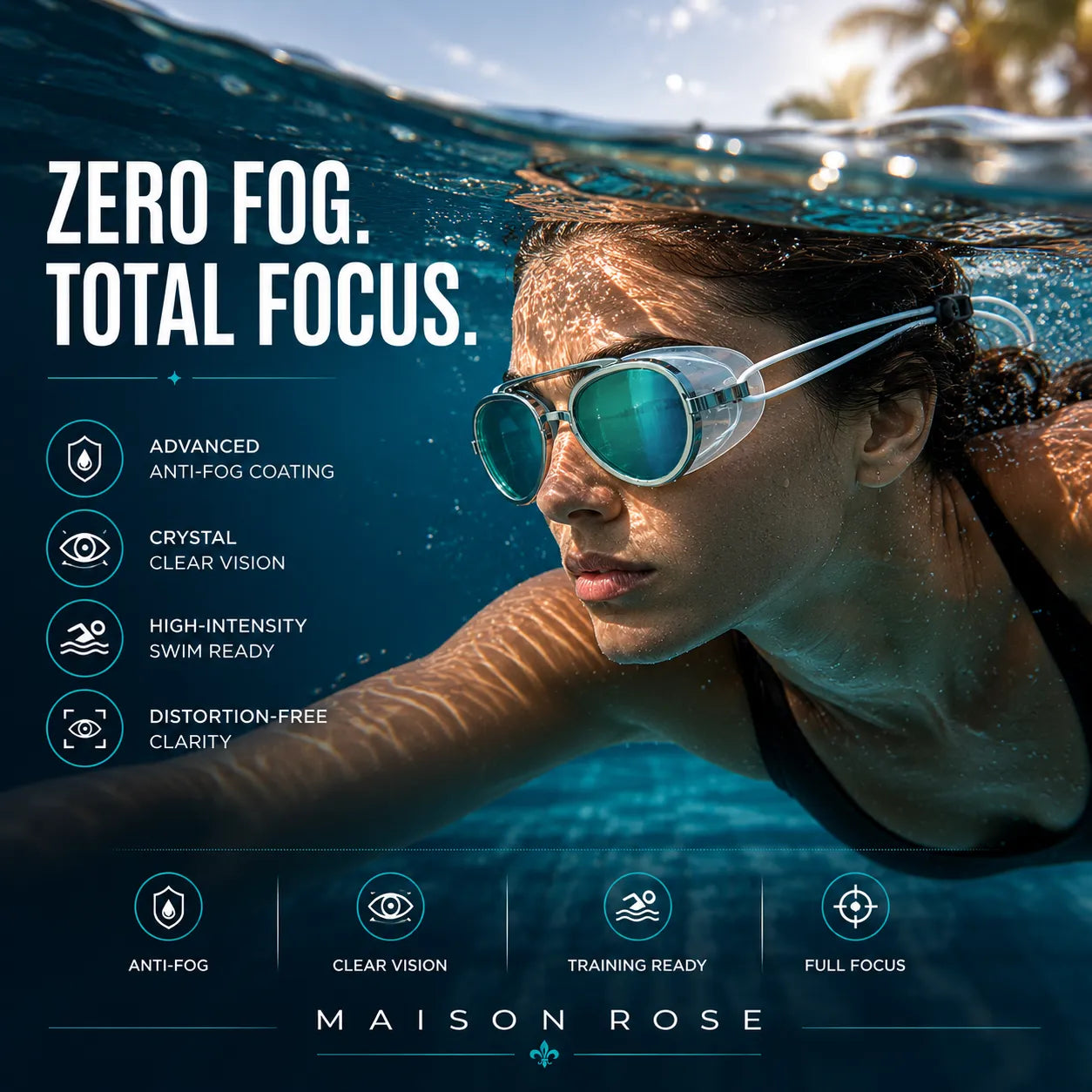 🏊 AquaAviator | Anti-Fog Goggles for Clear Underwater Vision