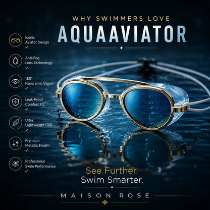🏊 AquaAviator | Anti-Fog Goggles for Clear Underwater Vision