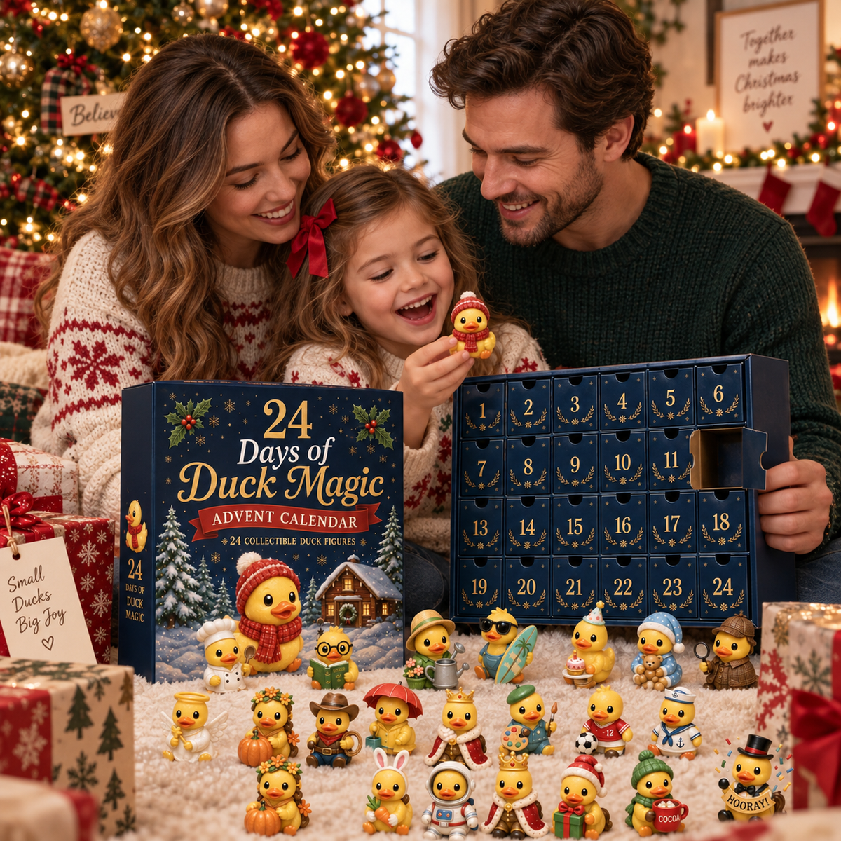 🐥 24 Days of Duck Magic Advent Calendar – 24 Collectible Christmas Duck Surprises