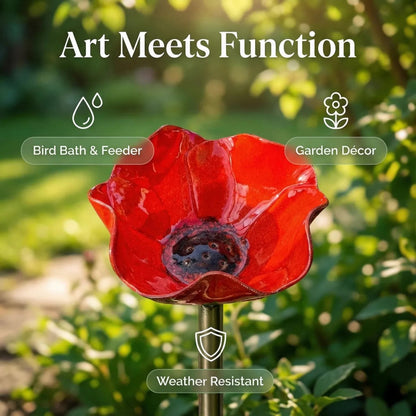 🔥 50% Off🔥Handmade Metal Flower Garden Stake🐦
