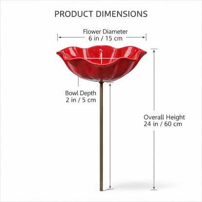 🔥 50% Off🔥Handmade Metal Flower Garden Stake🐦