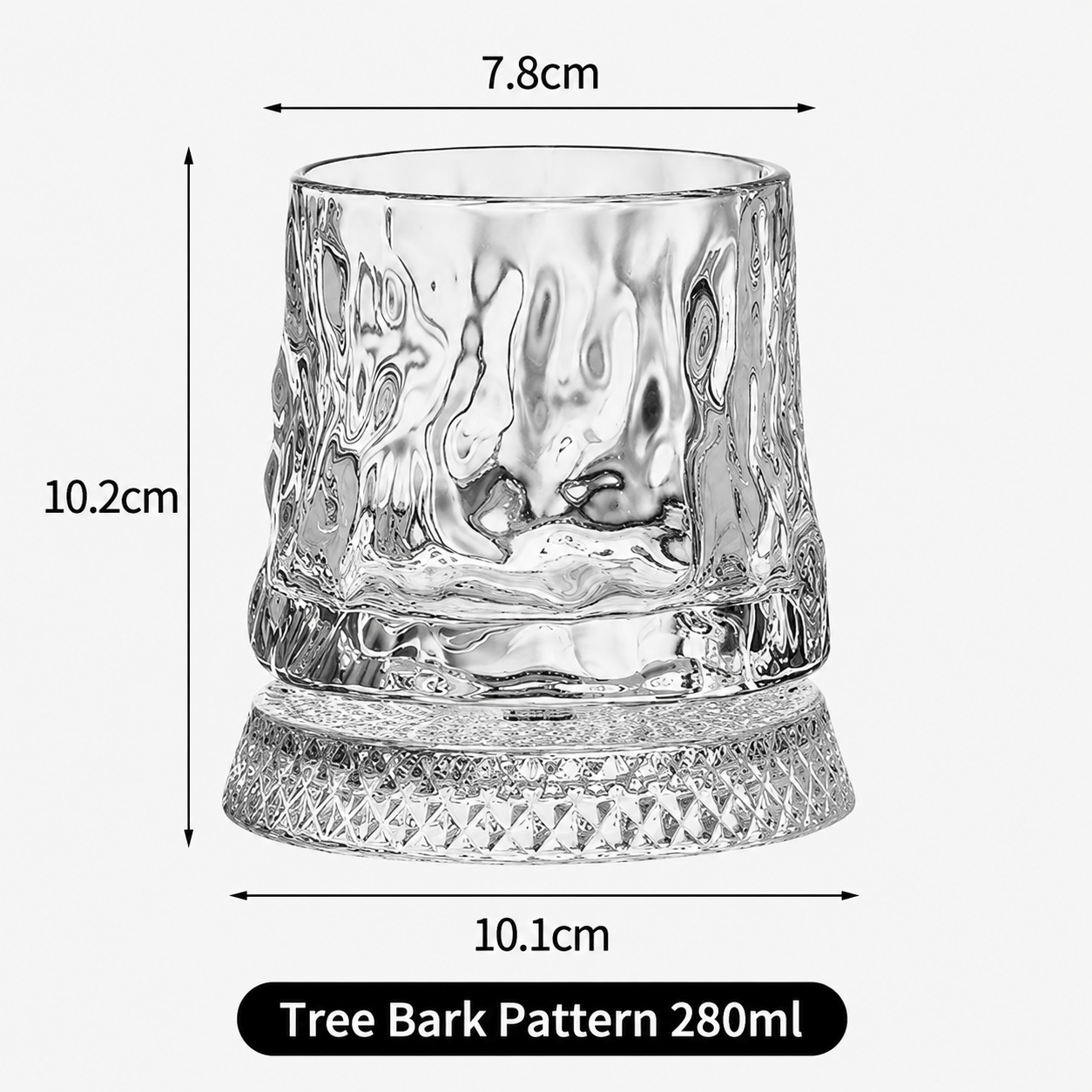 🥛💎360° Rotating Whiskey Glass Tumbler