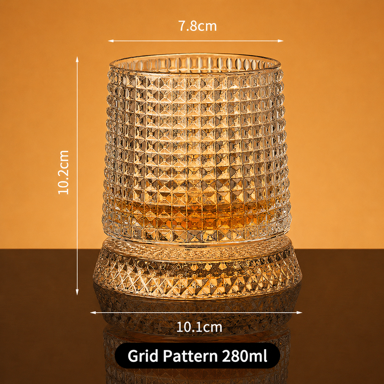🥛💎360° Rotating Whiskey Glass Tumbler