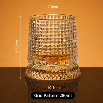 🥛💎360° Rotating Whiskey Glass Tumbler