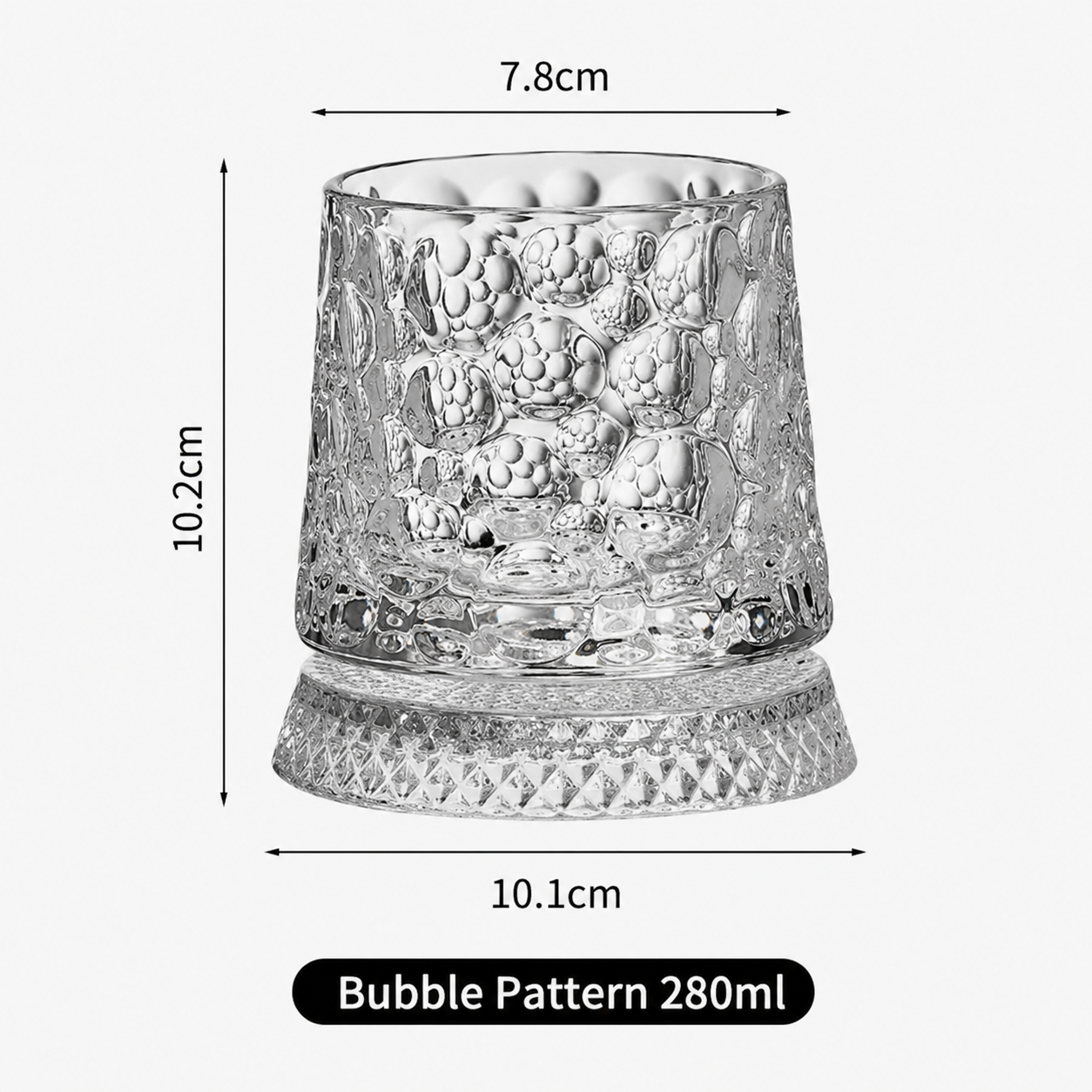 🥛💎360° Rotating Whiskey Glass Tumbler