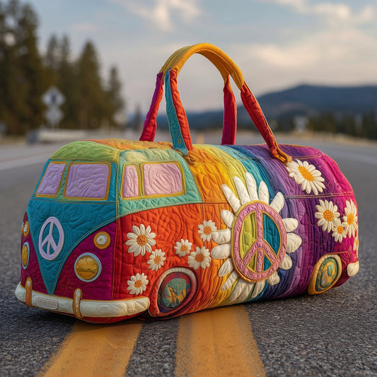 Hippie Journey Quilted Duffle Bag YS25