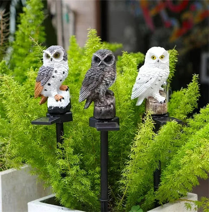 🦉🌙 Solar Owl LED Garden Light – Waterproof Outdoor Accent Lighting