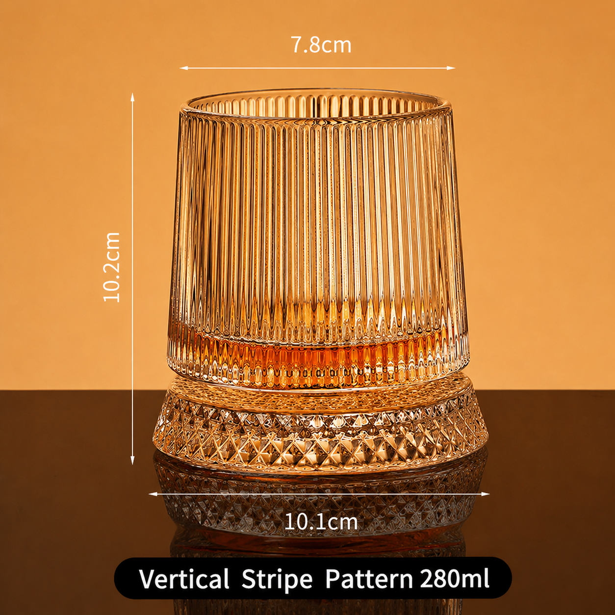 🥛💎360° Rotating Whiskey Glass Tumbler
